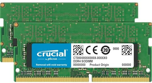Crucial CT2K16G4SFD8213 - Kit de Memoria RAM de 32 GB (16 GB x 2, DDR4, 2133 MT/s, Dual Rank x 8, PC4-17000, SODIMM 260 Pin)