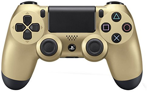 Sony Dualshock 4 Controller Playstation 4 Schwarz, Gold – Zubehör von Videospielen (, Gamepad Playstation 4, Analog/Digital, d-pad, Haus, auswählen, starten, kabellos, Bluetooth)