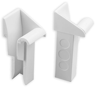 DIWARO® Einlauftrichter für Mini Aluminium-Führungsschiene | zum Einschieben | 18,5 mm | weiß