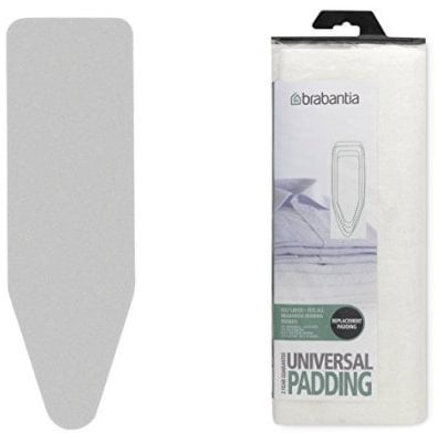 Brabantia Ironing Board Cover and Replacement Felt Pad Bundle, Size C - Metallised Silver