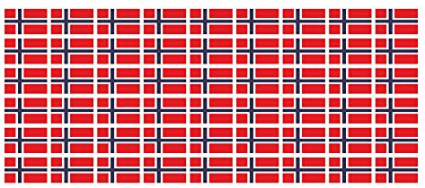 INDIGOS UG - Mini Aufkleber Set - Pack glatt - 20x12mm - selbstklebender Sticker - Norwegen - Flagge - Banner - Standarte fürs Auto, Büro, zu Hause und die Schule - 54 Stück - für Auto, Laptop
