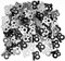 14g Black & Silver 18th Birthday Confetti Foil Metallic Glitz Table Scatter Sprinkles Age Bday Party Decorations