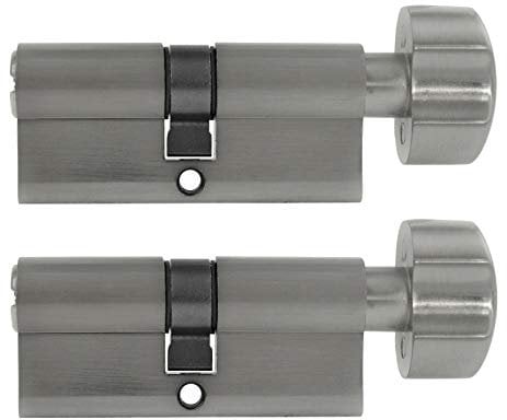 2x Knaufzylinder 80 mm KD 40/40 gleichschließend (mit Not- und Gefahrenfunktion) inkl. 10 Schlüssel