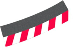 Carrera 20020580 Outside shoulder high banked curve 4/15° (12), end piece (2) Slot Car Accessory