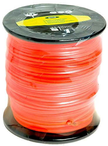 AMA Filo Decespugliatore Sezione Quadrata Ø 3mm 144m Monofilo per Giardinaggio – Arancione, Bobina da 1,69 kg
