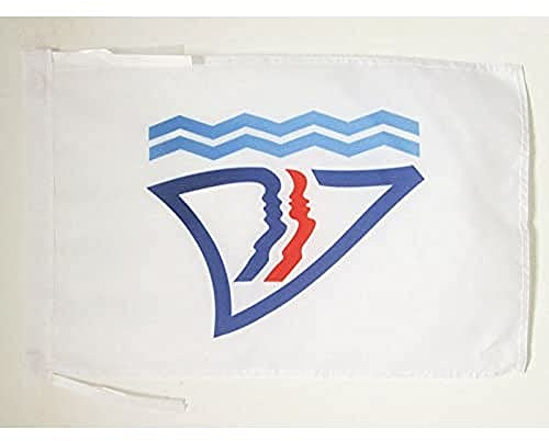 AZ FLAG South Province of New Caledonia Flag 45x30 cm 100D Polyester Cords | Indoor and outdoor use New Caledonian 12x18 in decorative flag Nouvelle-Calédonie Province Sud with ties
