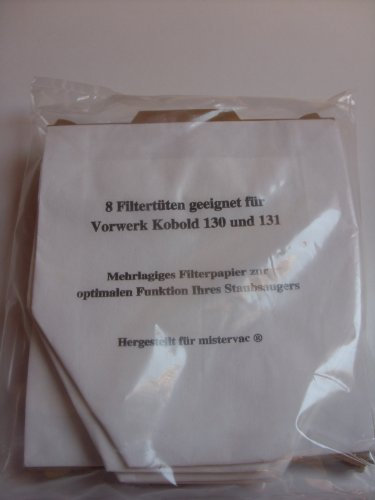 30 Staubsaugerbeutel geeignet für Vorwerk Kobold 130/131
