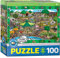 A Day at the Zoo - Spot and Find Puzzle, 100-Piece, Blau