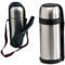 1.5L Stainless Steel Hot N Cold Vacuum Flask - Tea, Coffee, Warm Drink | 1.5 Litre | with Built in Carry Handle | Portable, Travel Cup with Lid | Multi Purpose