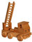 Holzspielzeug Feuerwehr mit Leiter natur Länge ca. 10 cm NEU Holzauto Holzfahrzeug Holztruck Spielzeug Strategiespiel Geschicklichkeitsspiel Geduldsspiel Holzgestaltung Spielsortiment Spiele Holz
