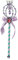 La Petite Sirène - Licence Officiel Disney - Baguette magique Ariel - Accessoire Déguissement Ariel - En complément du déguisement Ariel - Rose et Vert - Cadeau Magique - Dès 3 ans