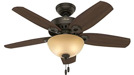 Hunter Builder, Indoor, Ceiling Fan, with LED Light, 42 inch, New Bronze