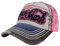 MINAKOLIFE Herren Rock Shark bekümmert Baumwolle Bestickt Baseball Kappe Snapback Trucker Hut (rosa)