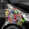 Auto-Dress Stickerbomb Auto-Folie mit Luftkanal-Technik für 3D Car-Wrapping (50x150cm, Design: Skate, Farbe: Bunt, Finish: Glanz)