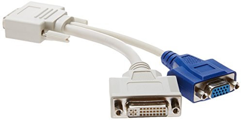 Dell Wyse 920302-02L Adaptateur de câble DVI-I, DVI-D/VGA Blanc