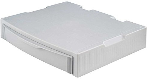HAN MONITOR STAND 9250-11 - Supporto professionale per monitor, con 1 cassetto, stabile e impilabile, colore: Grigio