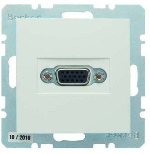 Toma VGA S/B bl. polar,brillo