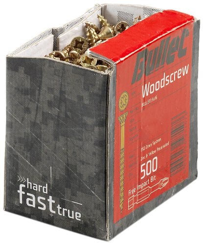 Bullet 3.0 x 20mm Wood Screw (500 Pieces)