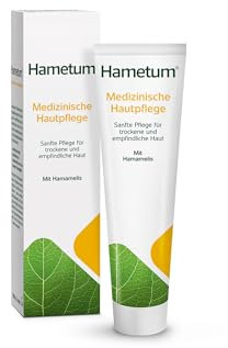 Hametum medizinische Hautpflege Creme mit Hamamelis, 100g | spendet Feuchtigkeit & unterstützt die Regeneration der Haut | ideal zur Gesichtspflege & Körperpflege bei reifer Haut | zieht schnell ein