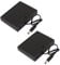 sourcingmap 2pcs 9V 6 x AA Battery Switched Holder DC 2.1mm Connector Enclosed Case Box Wire Lead
