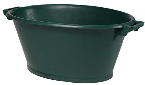 EDA - Baquet Ovale 70 L - Seau en Plastique - 80 x 58 x 33 cm - Vert