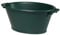 EDA - Baquet Ovale 70 L - Seau en Plastique - 80 x 58 x 33 cm - Vert