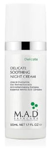 M.a.D Hautpflege Zarte Beruhigende Nachtcreme – Für Empfindliche Haut, 1,7 oz