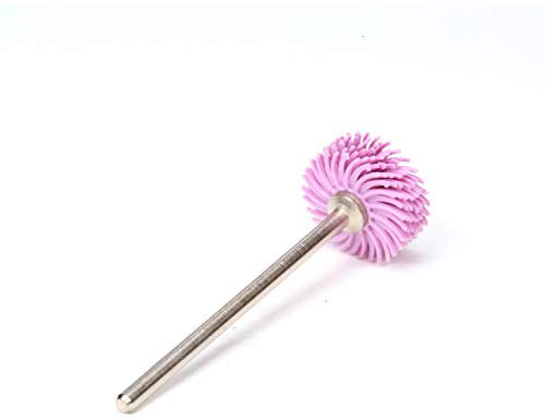 Scotch-Brite (TM) Radial à poils, disque, 25000 TR/min, 3 Diamètre, grain 360, Vert citron (lot de 10), 9/16 in x 1/16 in, rose, 48