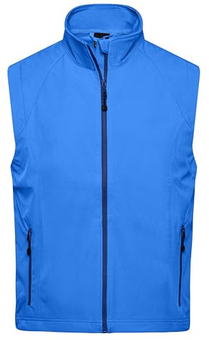 James & Nicholson Herren Softshell Weste - Praktische Weste aus elastischem Softshell