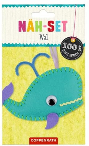 Näh-Set: Filz-Anhänger Wal: (Verkaufseinheit)