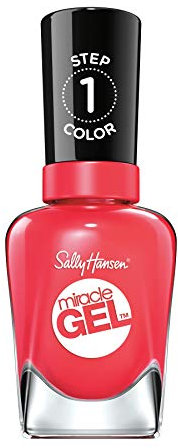 Sally Hansen Miracle Gel Nail Polish At-home gel manicure, 33 Redgy, Soft Red Shades - 14.7 ml