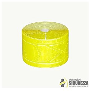 REFLEXITE - GP 340 Nastro microprismatico per Abbigliamento ad Alta visibilità omologato Giallo Lime 50mm x 50MT EN471