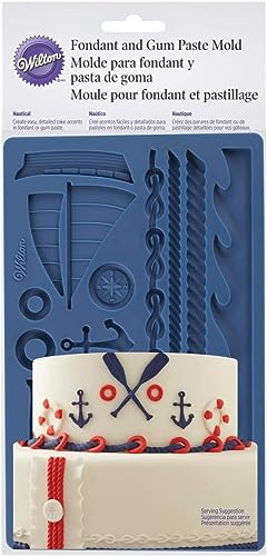 Wilton 409-7726 Fondantmatte, Silikon, blau, 19 x 12 x 1 cm