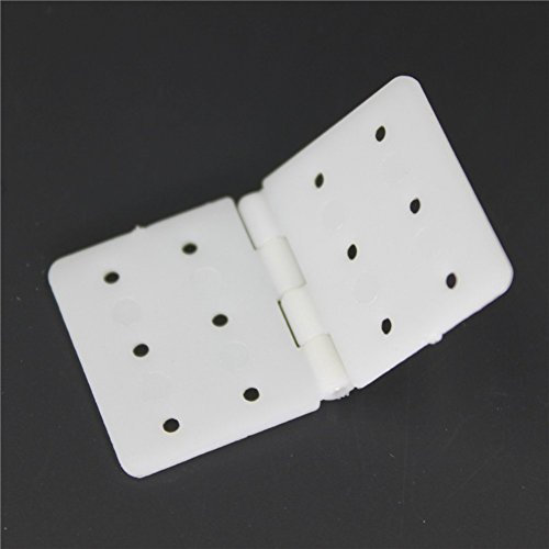 20x37 mm 0.79x1.46'' Standard Size Pinned Nylon Hinge RC Model Airplane Parts Replacement (Pack of 20)