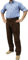 German Wear Trachten Lederhosen lang Herren aus echtem Ziegenleder – Braun mit Zopfstickerei & Gürtelschlaufen – Original weiche Trachtenhosen aus Wildleder für Volksfest & Alltag Dunkelbraun - 56
