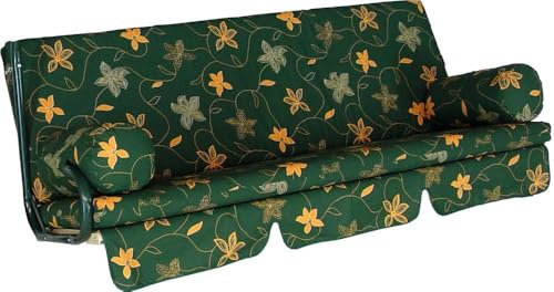 Angerer 2022/108 Trend Schaukelauflage (3-Sitzer) Design Korfu, grün