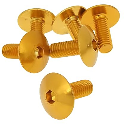 Schraubensatz 6 Stück Verkleidung Gold - M6x15