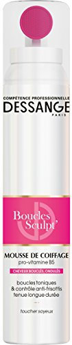 DESSANGE - Mousse Coiffante Boucles Sculpt' - Formule Enrichie En Pro-Vitamine B5 - Contrôle Anti-Frisottis - Tenue Longue Durée - Toucher Soyeux - Cheveux Bouclés, Ondulés - 200 ml