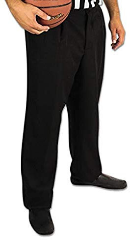 Champro Unisex-Erwachsene Schiedsrichter Ref Basketball Offizielles Polyester-Hose, schwarz, 36 Waist