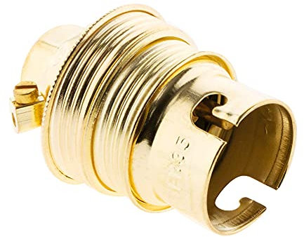 Douille B22 Acier laitonné double bague borne de terre - Zenitech