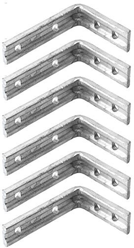 Heavy Duty Galvanised Shelf Bracket 6 Pack - 6x5 / 150x125mm
