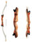 Huntingdoor 48''Takedown Bogen Recurvebogen Kinder Recurve Bogen Set 16/20Lbs Rechte Hand Holzbogen für Anfänger (20Lbs)