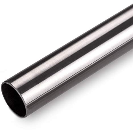 SO-TECH® Möbelrohr Schrankrohr Garderobenstange Kleiderstange/EDELSTAHL 1.4301 / Länge 2000 mm/Ø 25 Edelstahlrohr/Design trifft auf Funktion