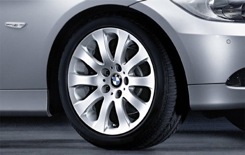 Original BMW Alufelge 3er E90 E91 E92 E93 Sternspeiche 159 in 17 Zoll