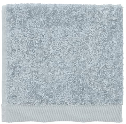Södahl Comfort Organic Handtuch aus 100% Bio-Baumwollfrottee, 40 x 60 cm, Leinenblau