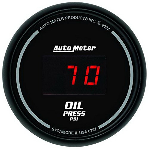 Auto Meter 6327 Sport Comp Digital 2-1/16 0-100 PSI Digital Oil Pressure Gauge