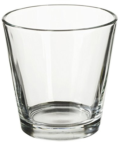 pajoma 1 X Teelichtglas Trichterform, 6,6 x 4,5 x 6,3 cm, 12 Stueck