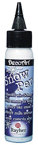 Rayher Bolígrafo efecto nieve, 59 ml, manualidades, decoración invierno y Navidad, 38075000