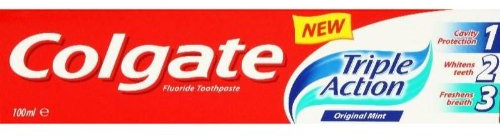 Colgate Triple Action Fluoride Toothpaste Original Mint 100Ml - Pack Of 4