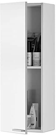 ARKITMOBEL 305270BO - Mueble de Lavabo Koncept, Columna de baño Acabado en Color Blanco Brillo, Medidas: 30 x 85 x 25 cm de Fondo